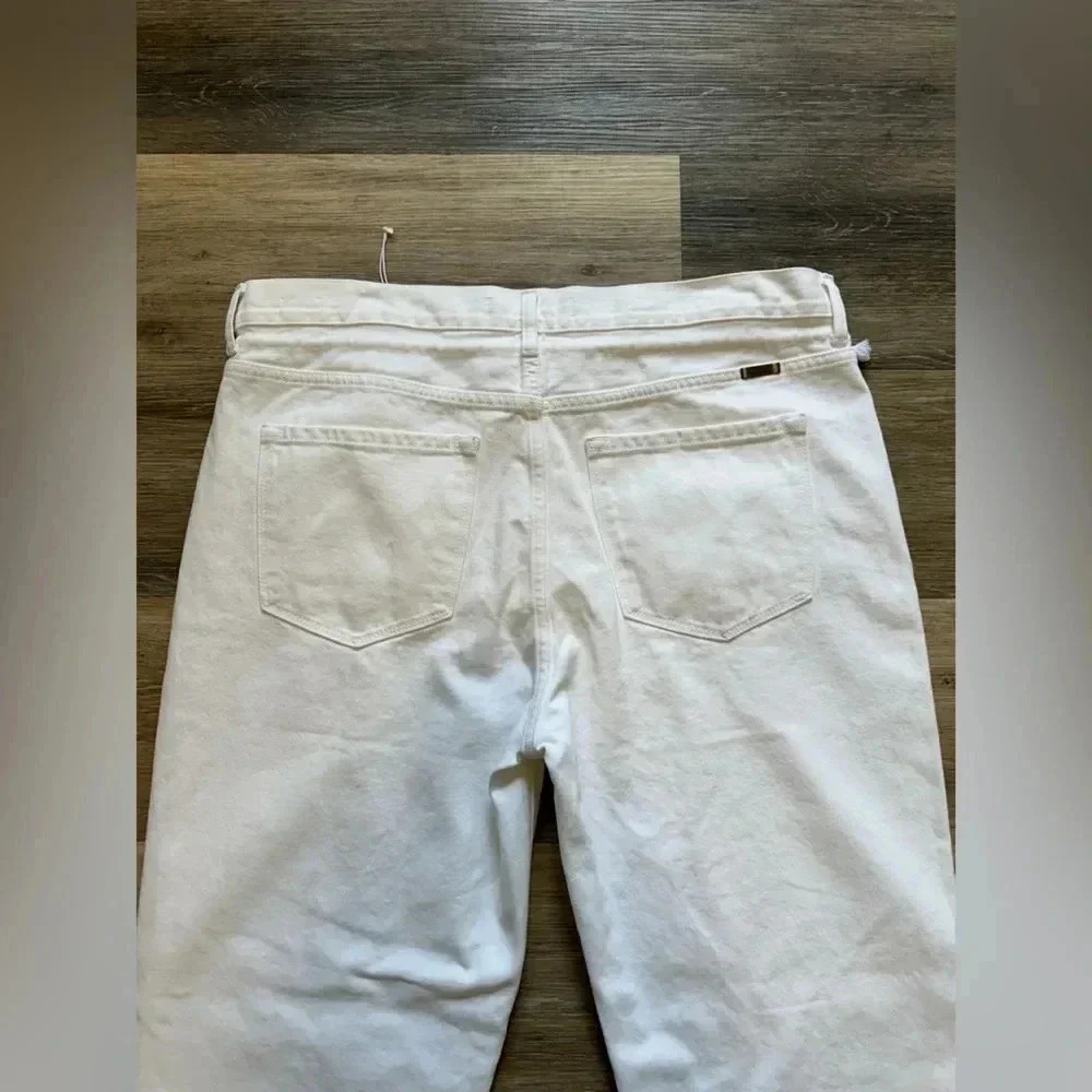 Kancan women’s Queens Ultra High Rise Slouch Fit White Drawstring Jeans size 30 - Picture 14 of 15